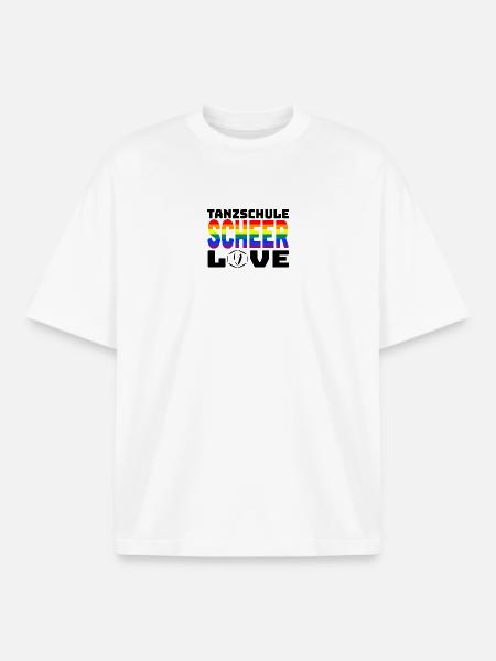 SCHEER Love 2026 - rainbow - Boxy Heavyweight Unisex Organic T-Shirt von Stanley/Stella - Weiß