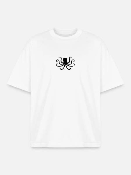 Kraken - Boxy Heavyweight Unisex Organic T-Shirt by Stanley/Stella - white