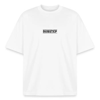 Dubstep - Boxy Heavyweight Unisex Organic T-Shirt von Stanley/Stella - Weiß - Vorne - AI Model Male 185 light (185cm) & AI Model Female 172 dark (172cm)