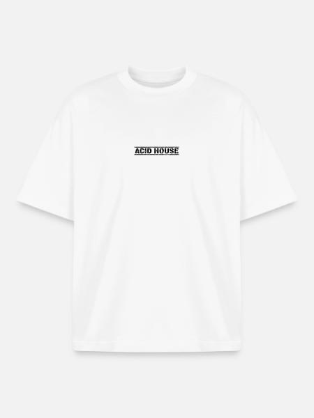Acid House - Boxy Heavyweight Unisex Organic T-Shirt by Stanley/Stella - white