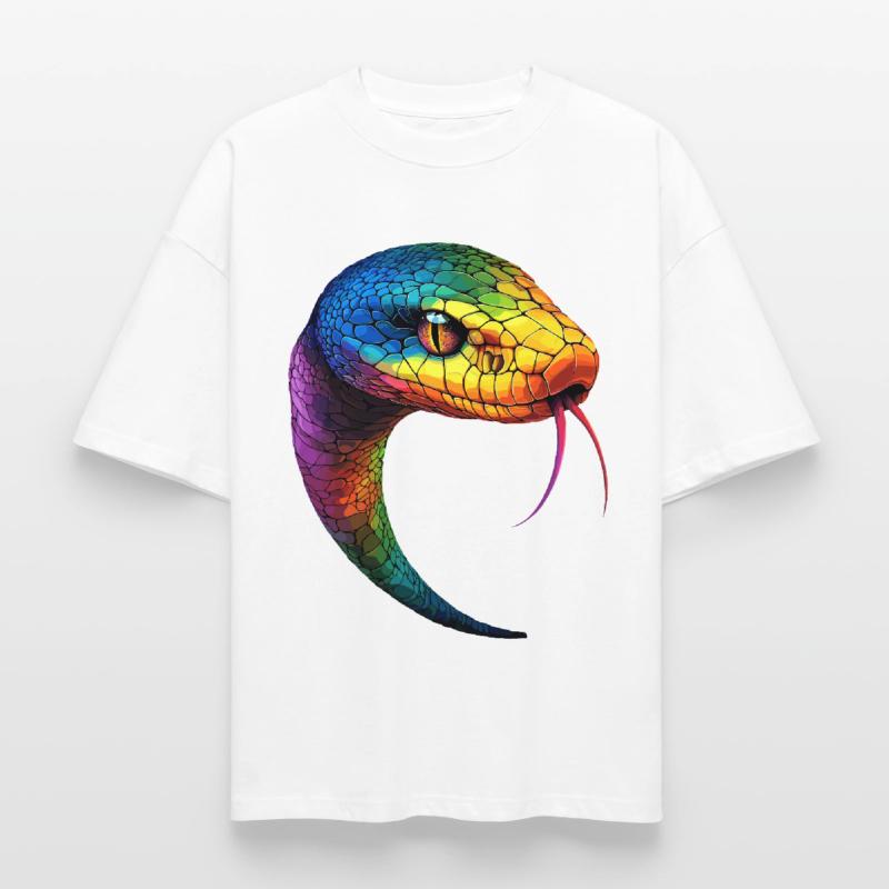 Schlange Python Kobra Mamba Klapperschlange Snake Boxy Heavyweight Unisex Organic T-Shirt von Stanley/Stella