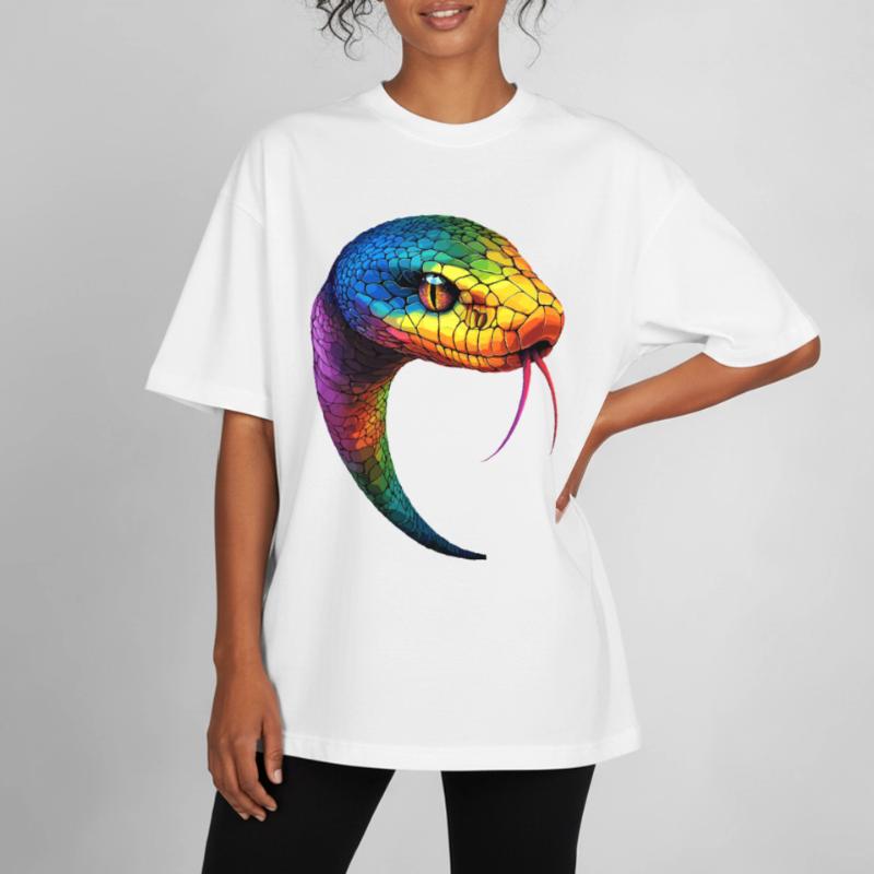 Serpent Python Cobra Mamba Serpent à sonnettes Serpent T-shirt unisexe épais coupe boxy Stanley/Stella