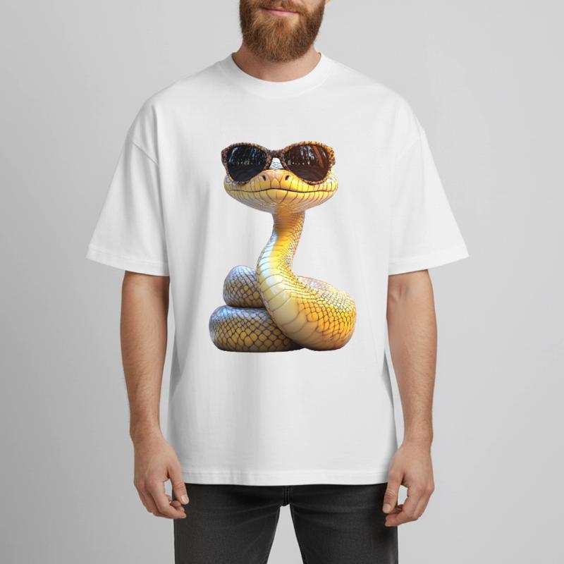 Snake Python Cobra Mamba Rattlesnake Snake Boxy Heavyweight Unisex Organic T-Shirt by Stanley/Stella