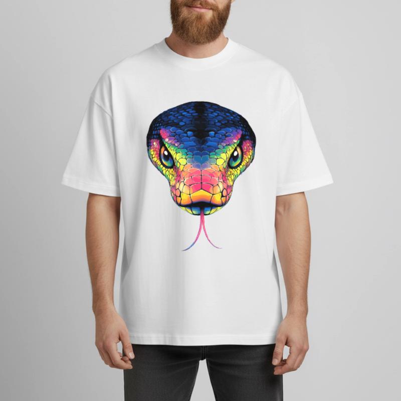 Snake Python Cobra Mamba Rattlesnake Snake Heavyweight Boxy Unisex T-Shirt by Stanley/Stella