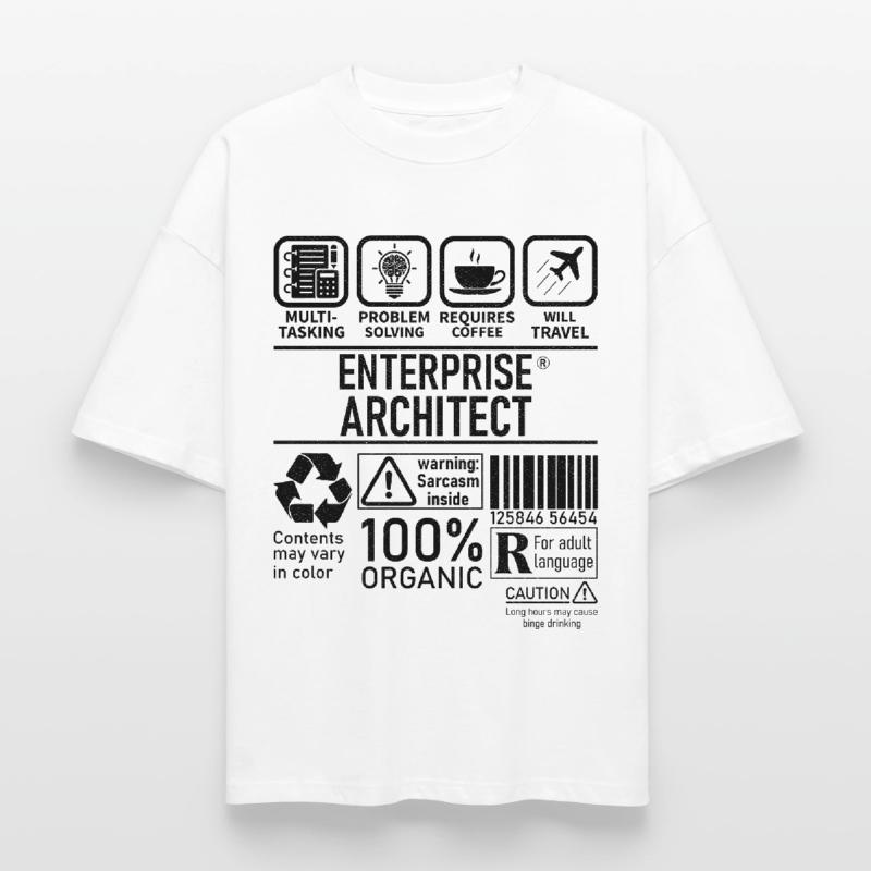 Enterprise Architect multi tasking problem solving Heavyweight Unisex Boxy T-Shirt von stanley/stella	