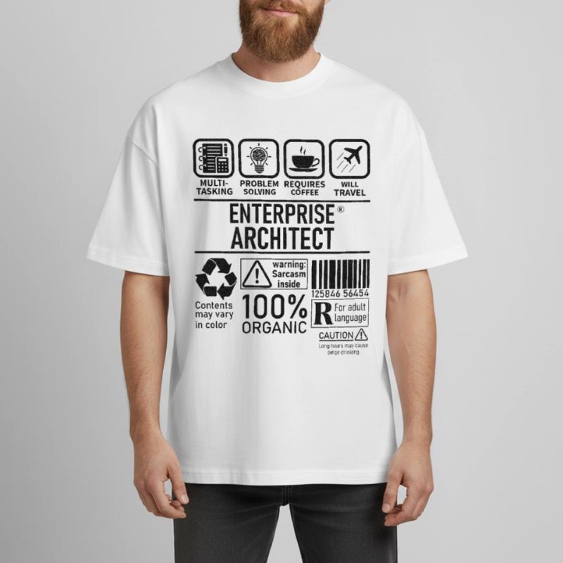 Enterprise Architect multi tasking problem solving Heavyweight Unisex Boxy T-Shirt von stanley/stella	