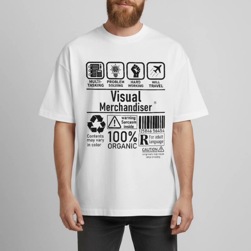 Visual Merchandiser multi tasking problem solving Heavyweight Boxy Unisex T-Shirt by Stanley/Stella