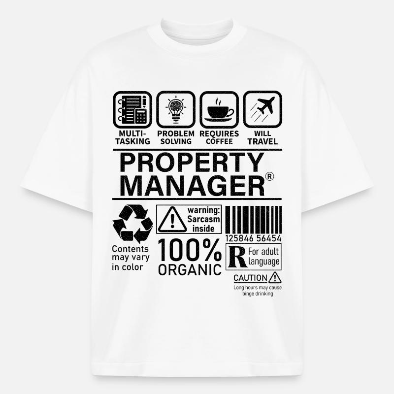 property manager multi tasking problem solving - Heavyweight Unisex Boxy T-Shirt von stanley/stella	 - Weiß