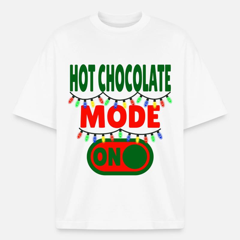 Mode chocolat chaud activé - T-shirt unisexe épais coupe boxy Stanley/Stella - blanc