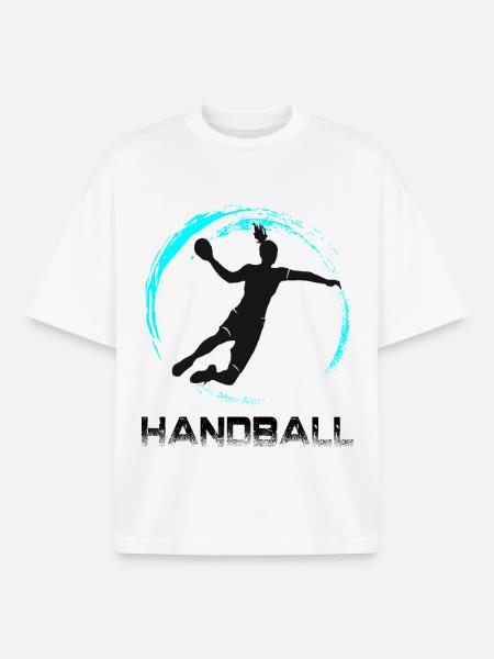 Handball - T-shirt unisexe boxy épais biologique Stanley/Stella - blanc