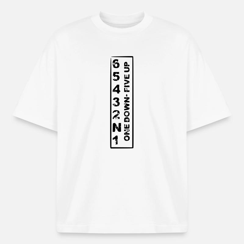 one down five up - Boxy Heavyweight Unisex Organic T-Shirt von Stanley/Stella - Weiß