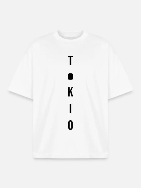Tokyo Japan Sushi Gift - Boxy Heavyweight Unisex Organic T-Shirt by Stanley/Stella - white