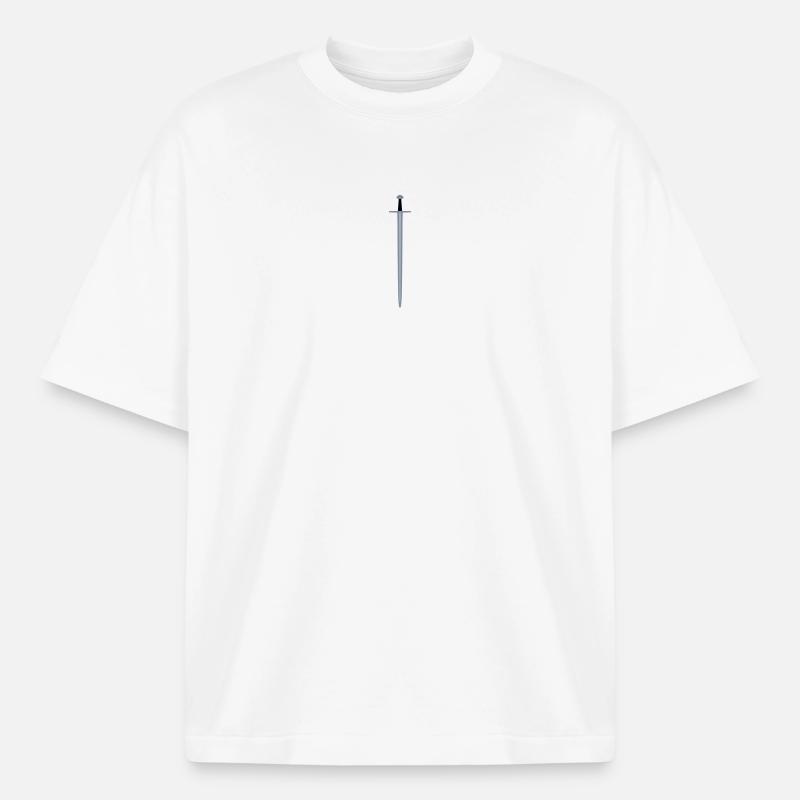 Épée - T-shirt unisexe épais coupe boxy Stanley/Stella - blanc