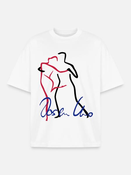 Tango-1 - Boxy Heavyweight Unisex Organic T-Shirt von Stanley/Stella - Weiß