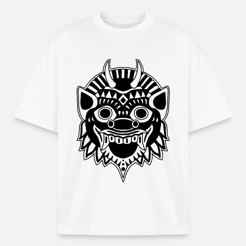 Drache oder Dämon? - Boxy Heavyweight Unisex Organic T-Shirt von Stanley/Stella - Weiß