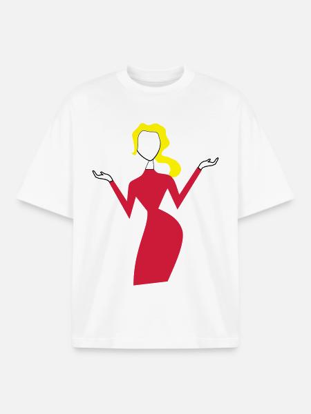 frau - Boxy Heavyweight Unisex Organic T-Shirt von Stanley/Stella - Weiß