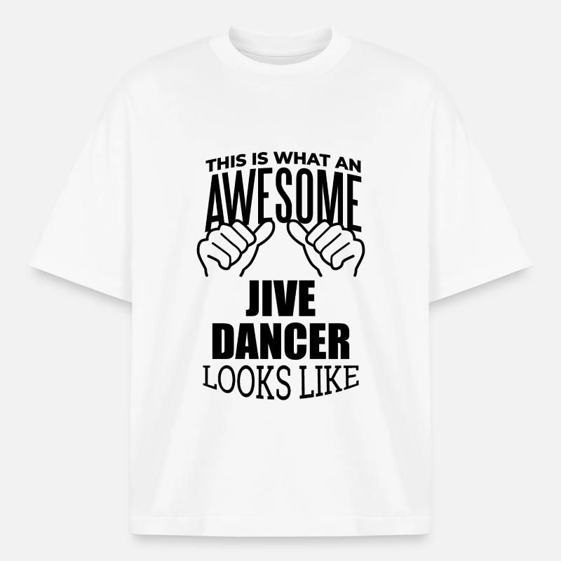 Jive - Boxy Heavyweight Unisex Organic T-Shirt von Stanley/Stella - Weiß