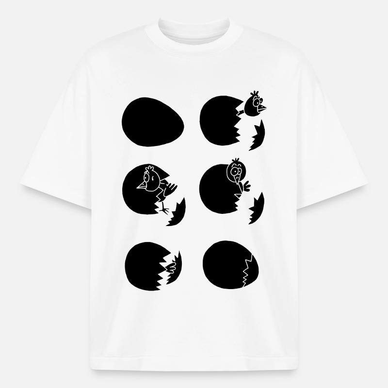 Die Welt entdecken oder nicht (schwarz) - Boxy Heavyweight Unisex Organic T-Shirt von Stanley/Stella - Weiß