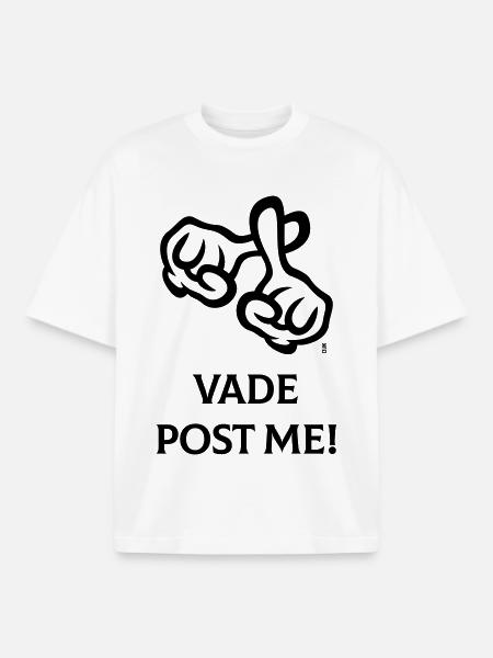 Vade Opublikuj mnie! (Krzyż / Biblia / Religia / 1C) - T-shirt unisex boxy ciężki organiczny Stanley/Stella - biały