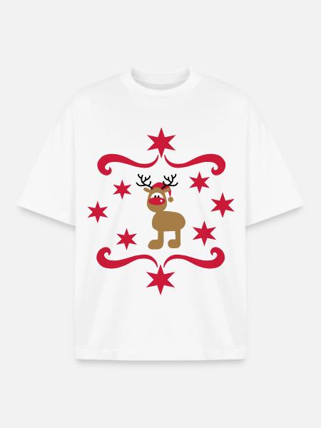 Jour de Noël - T-shirt unisexe boxy épais biologique Stanley/Stella - blanc