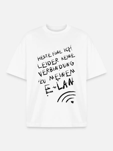 leider habe ich leider keinen elan - Boxy Heavyweight Unisex Organic T-Shirt von Stanley/Stella - Weiß