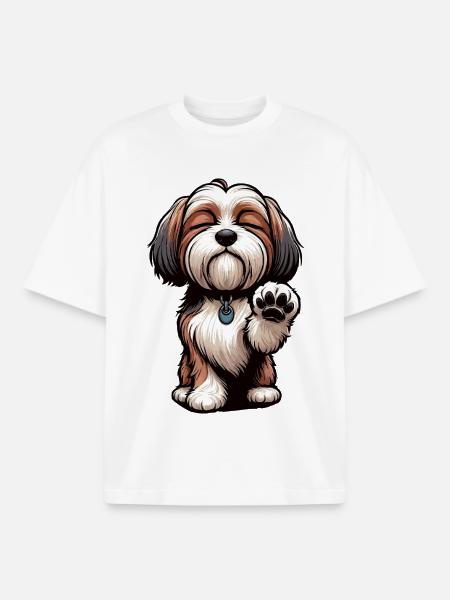 Havanese Havanese Owners Havanese Farmers - Boxy Heavyweight Unisex Organic T-Shirt by Stanley/Stella - white