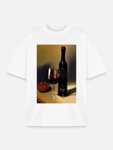 Wein Trinker - Boxy Heavyweight Unisex Organic T-Shirt von Stanley/Stella - Weiß