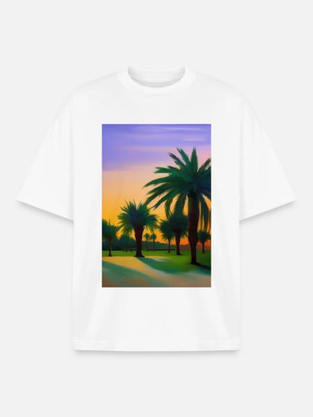Arabian Desert - Boxy Heavyweight Unisex Organic T-Shirt by Stanley/Stella - white