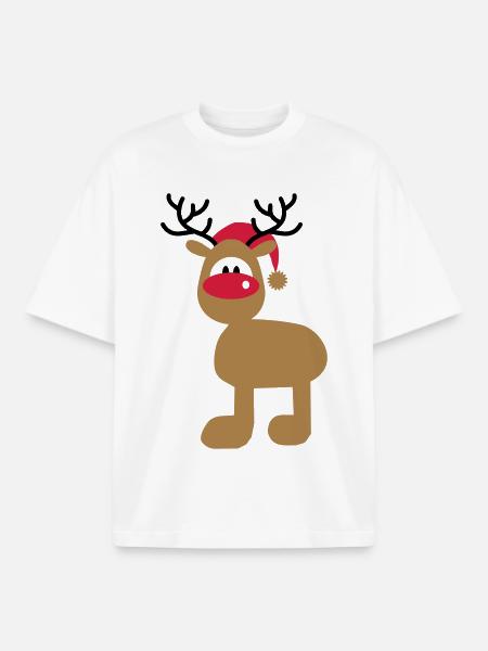 Noël - T-shirt unisexe boxy épais biologique Stanley/Stella - blanc
