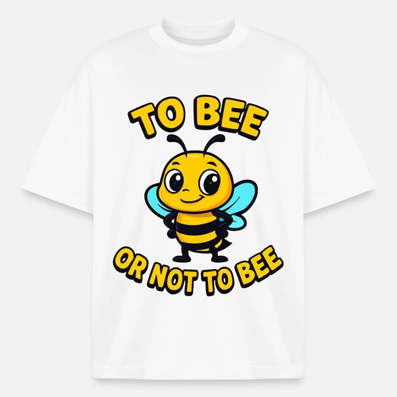 Biene oder nicht Biene - Heavyweight Unisex Boxy T-Shirt von stanley/stella	 - Weiß