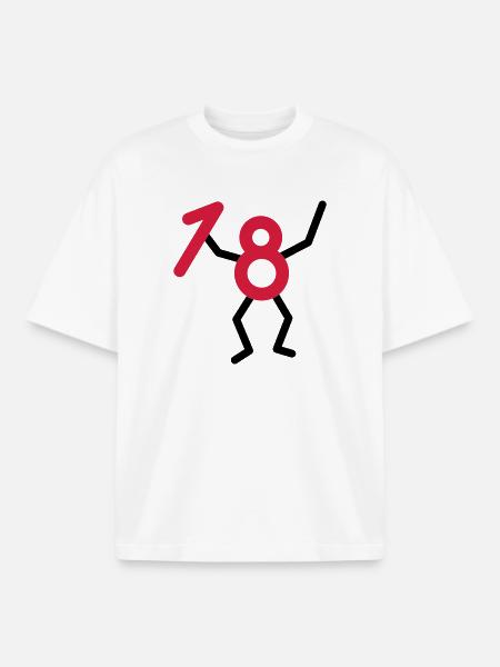 Endlich18! - Boxy Heavyweight Unisex Organic T-Shirt by Stanley/Stella - white