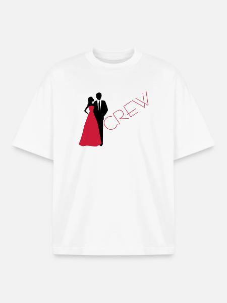 Department bride wedding groom - Boxy Heavyweight Unisex Organic T-Shirt by Stanley/Stella - white