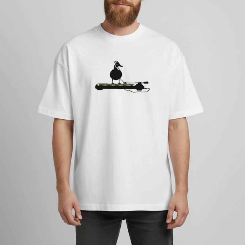 disco duck turntable Heavyweight Boxy Unisex T-Shirt by Stanley/Stella