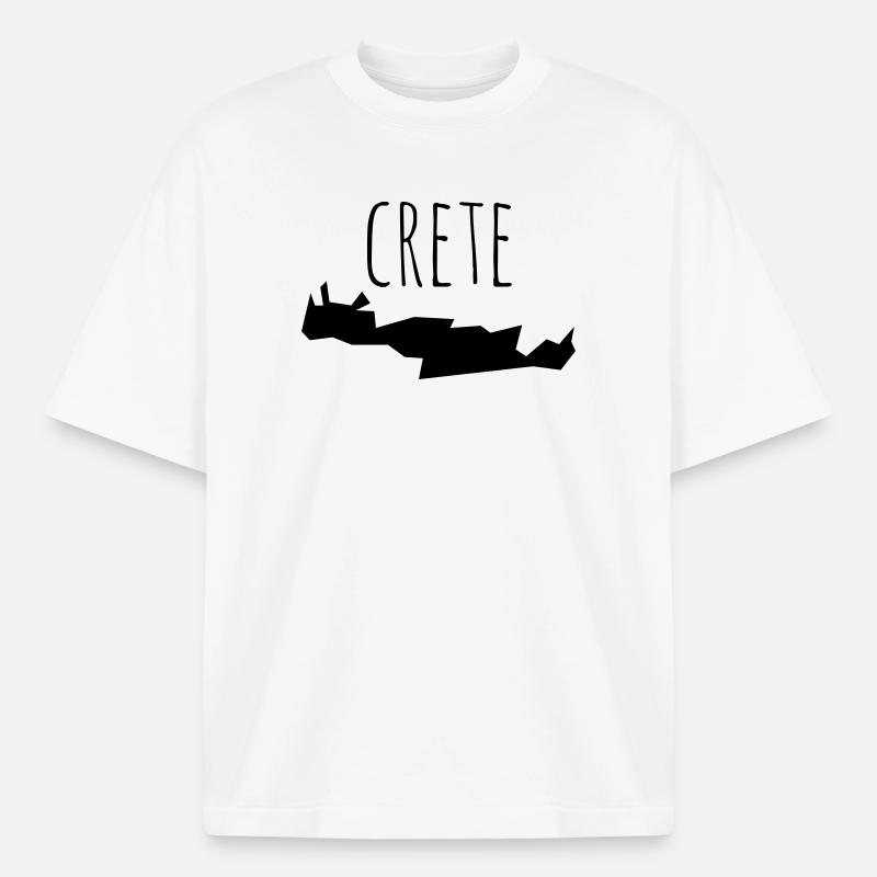 crete - Boxy Heavyweight Unisex Organic T-Shirt von Stanley/Stella - Weiß