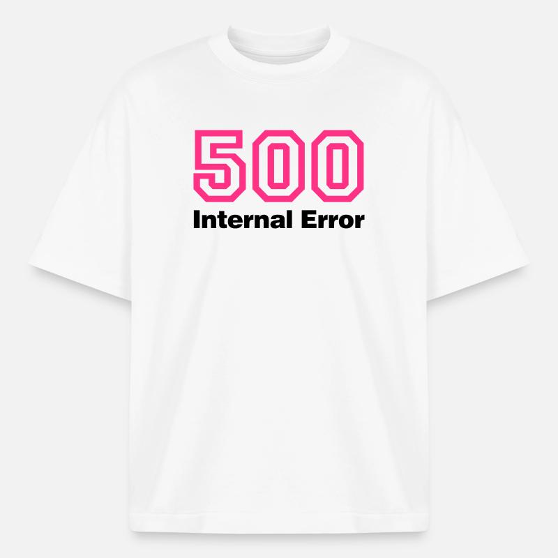 Error 500 Internal Error - Heavyweight Unisex Boxy T-Shirt von stanley/stella	 - Weiß