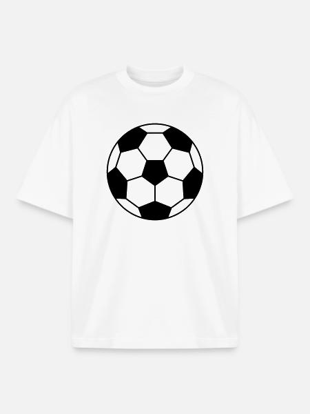 Fussball Sport Team Fan Ballsport - Boxy Heavyweight Unisex Organic T-Shirt von Stanley/Stella - Weiß