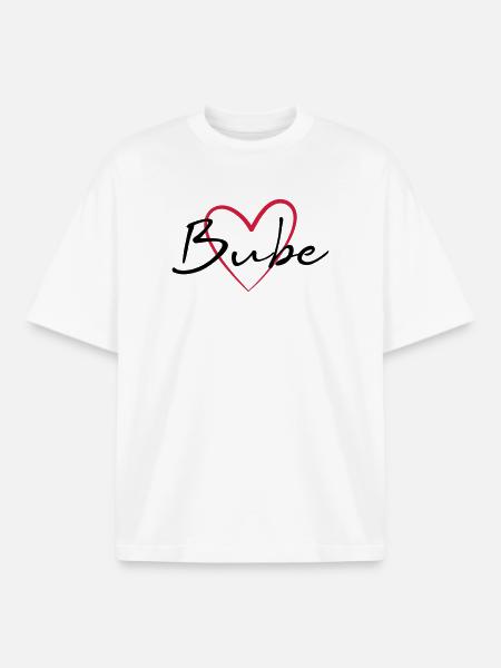 Heart Jack Gift Idea - Boxy Heavyweight Unisex Organic T-Shirt by Stanley/Stella - white