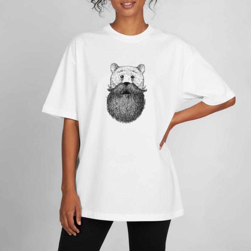 Bär oder Bart Boxy Heavyweight Unisex Organic T-Shirt von Stanley/Stella