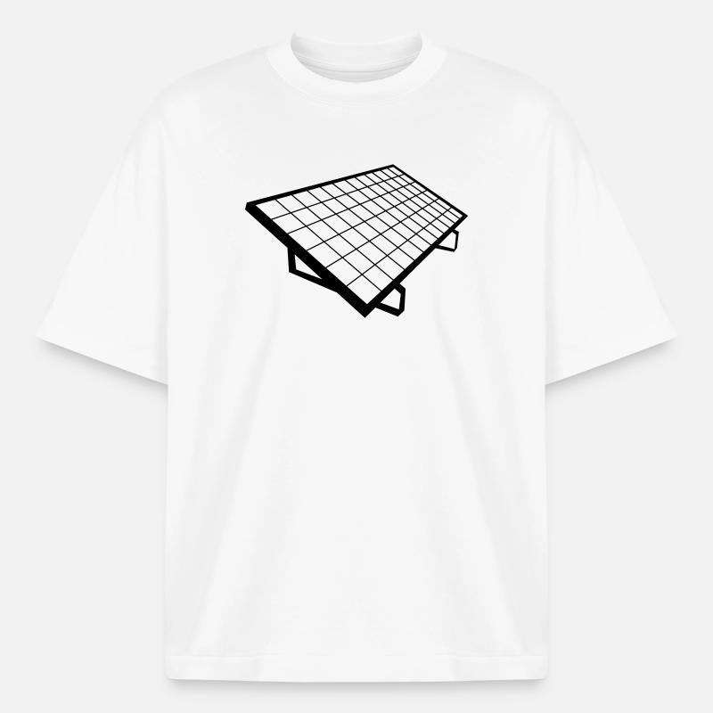 solar panel Solar System - Heavyweight Boxy Unisex T-Shirt by Stanley/Stella - white