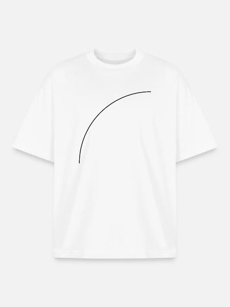Viertelkreis - Boxy Heavyweight Unisex Organic T-Shirt von Stanley/Stella - Weiß