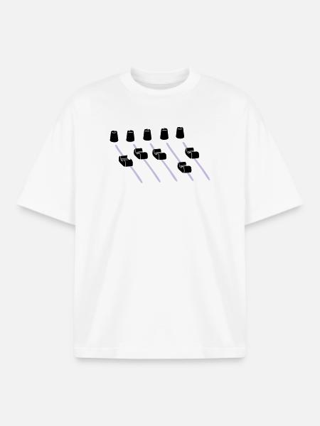 music mixer - Boxy Heavyweight Unisex Organic T-Shirt by Stanley/Stella - white