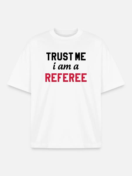 Referee - Schiedsrichter Arbitre - Sport - Match - T-shirt unisexe boxy épais biologique Stanley/Stella - blanc