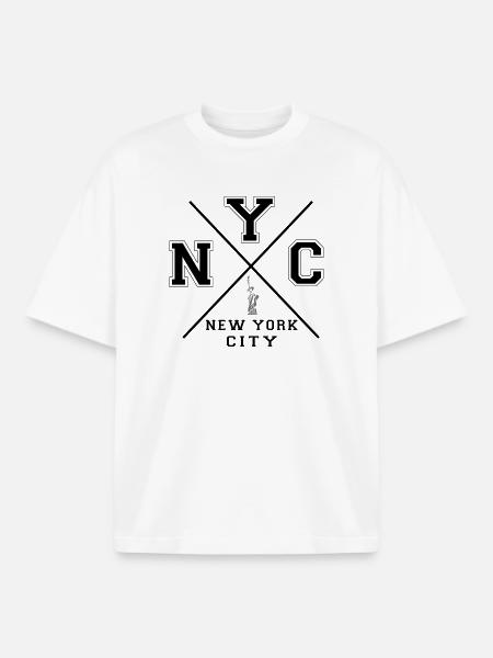 New York City - Boxy Heavyweight Unisex Organic T-Shirt by Stanley/Stella - white