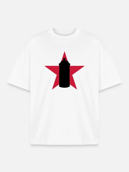 Graffiti / Tag / Writer / Street Art - Unisex boxy heavyweight T-skjorte økologisk Stanley/Stella - hvit