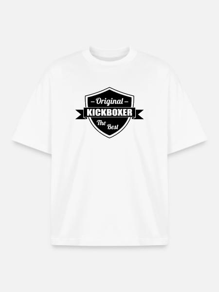 Kickboxing / Kick-Boxeur / Kick Boxing / - T-shirt unisexe boxy épais biologique Stanley/Stella - blanc