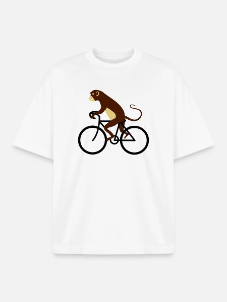 singe - T-shirt unisexe boxy épais biologique Stanley/Stella - blanc