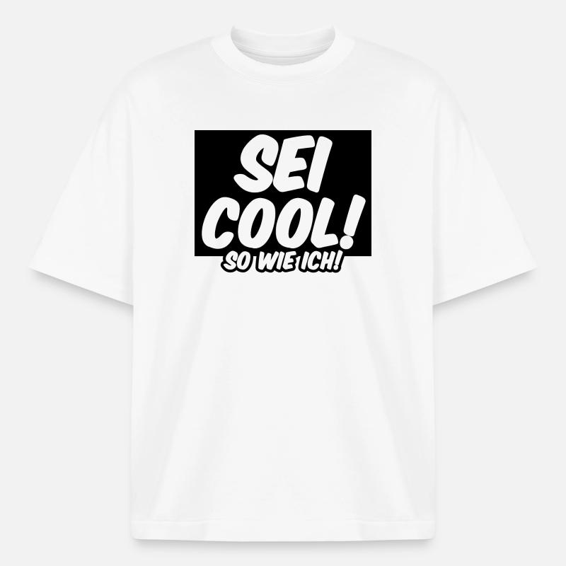 Cool Freunde Freundschaft Statement Sprüche - Boxy Heavyweight Unisex Organic T-Shirt von Stanley/Stella - Weiß