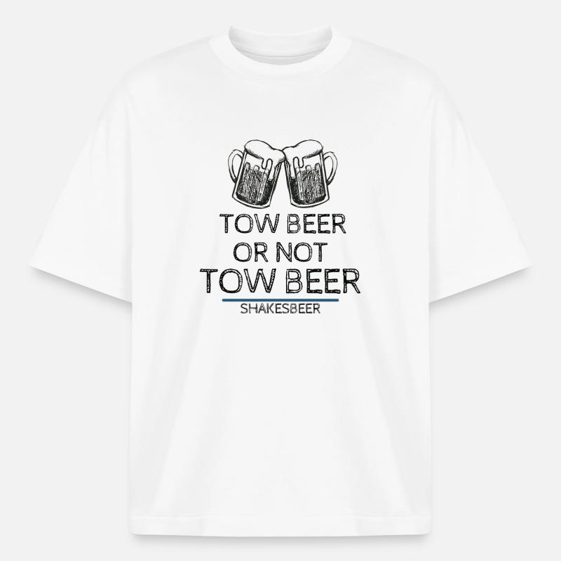 Bier oder nicht Bier - Heavyweight Unisex Boxy T-Shirt von stanley/stella	 - Weiß