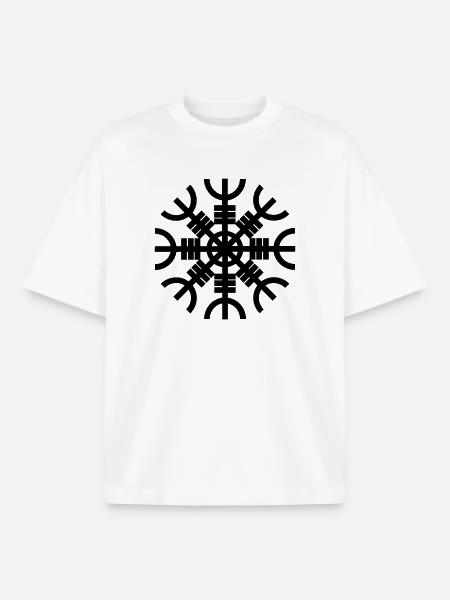Helm der Ehrfurcht - Boxy Heavyweight Unisex Organic T-Shirt von Stanley/Stella - Weiß