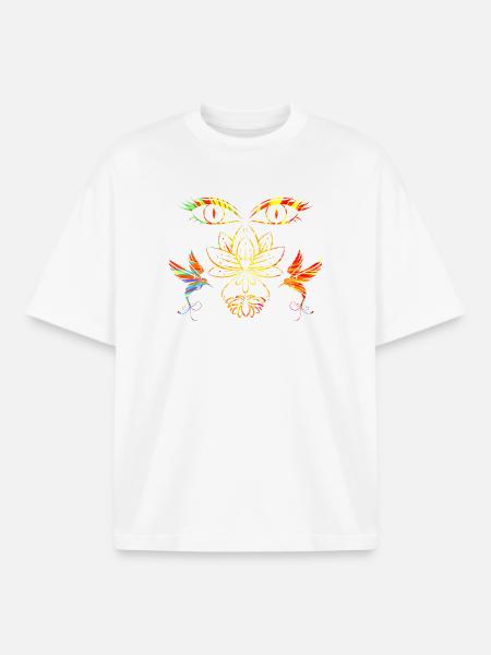 Zen face - Boxy Heavyweight Unisex Organic T-Shirt by Stanley/Stella - white